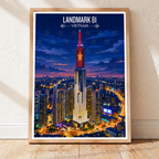 Landmark 81 - Vietnam - Travel Poster Vintage Style Wall Art Print - Art Print - Travel Art Poster