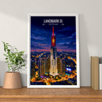 Landmark 81 - Vietnam - Travel Poster Vintage Style Wall Art Print - Art Print - Travel Art Poster