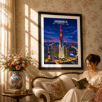 Landmark 81 - Vietnam - Travel Poster Vintage Style Wall Art Print - Art Print - Travel Art Poster