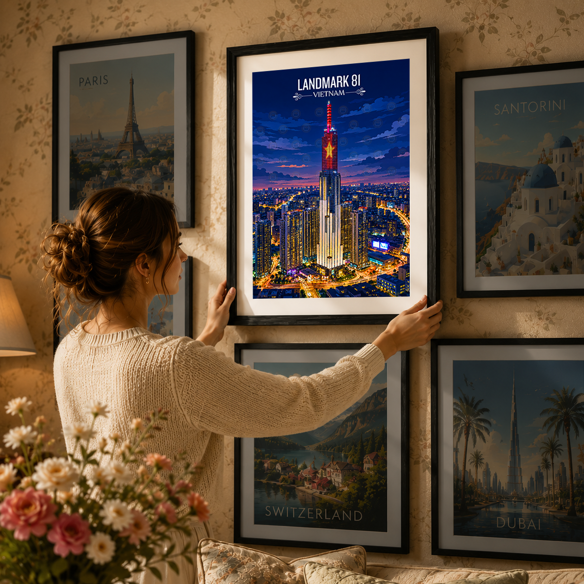 Landmark 81 - Vietnam - Travel Poster Vintage Style Wall Art Print - Art Print - Travel Art Poster
