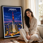 Landmark 81 - Vietnam - Travel Poster Vintage Style Wall Art Print - Art Print - Travel Art Poster