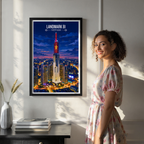 Landmark 81 - Vietnam - Travel Poster Vintage Style Wall Art Print - Art Print - Travel Art Poster