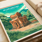 My Son Sactuary - Vietnam - Travel Poster Vintage Style Wall Art Print - Art Print - Travel Art Poster
