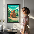 My Son Sactuary - Vietnam - Travel Poster Vintage Style Wall Art Print - Art Print - Travel Art Poster