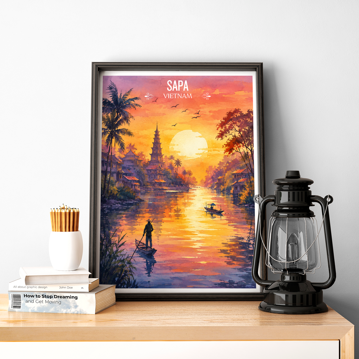 Sapa - Vietnam - Travel Poster Vintage Style Wall Art Print - Art Print - Travel Art Poster