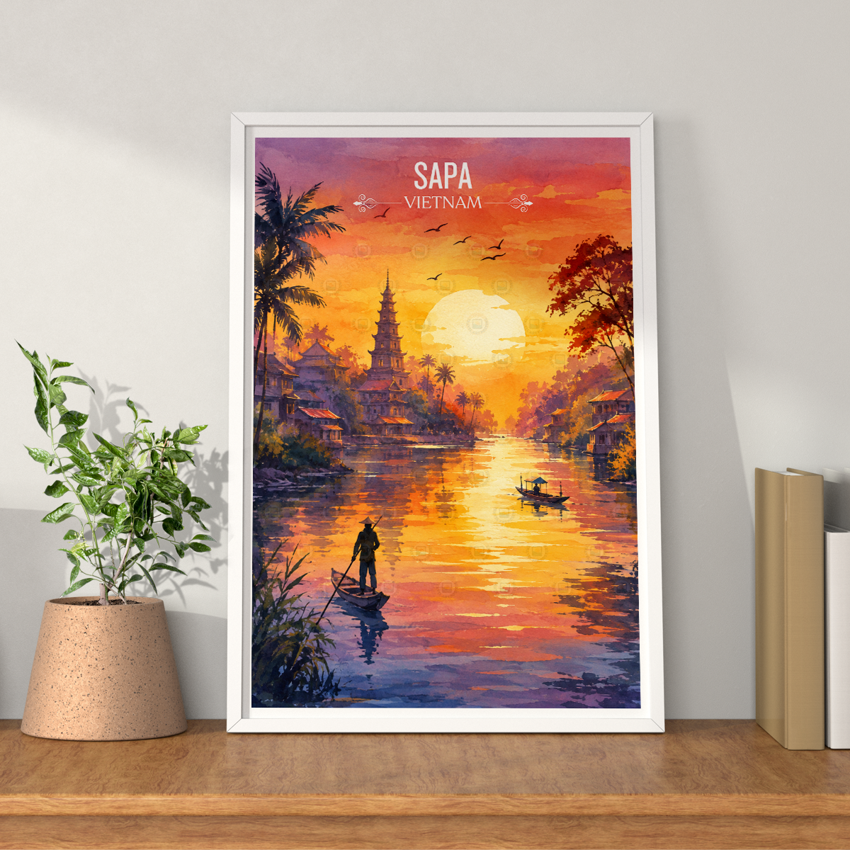 Sapa - Vietnam - Travel Poster Vintage Style Wall Art Print - Art Print - Travel Art Poster