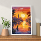 Sapa - Vietnam - Travel Poster Vintage Style Wall Art Print - Art Print - Travel Art Poster