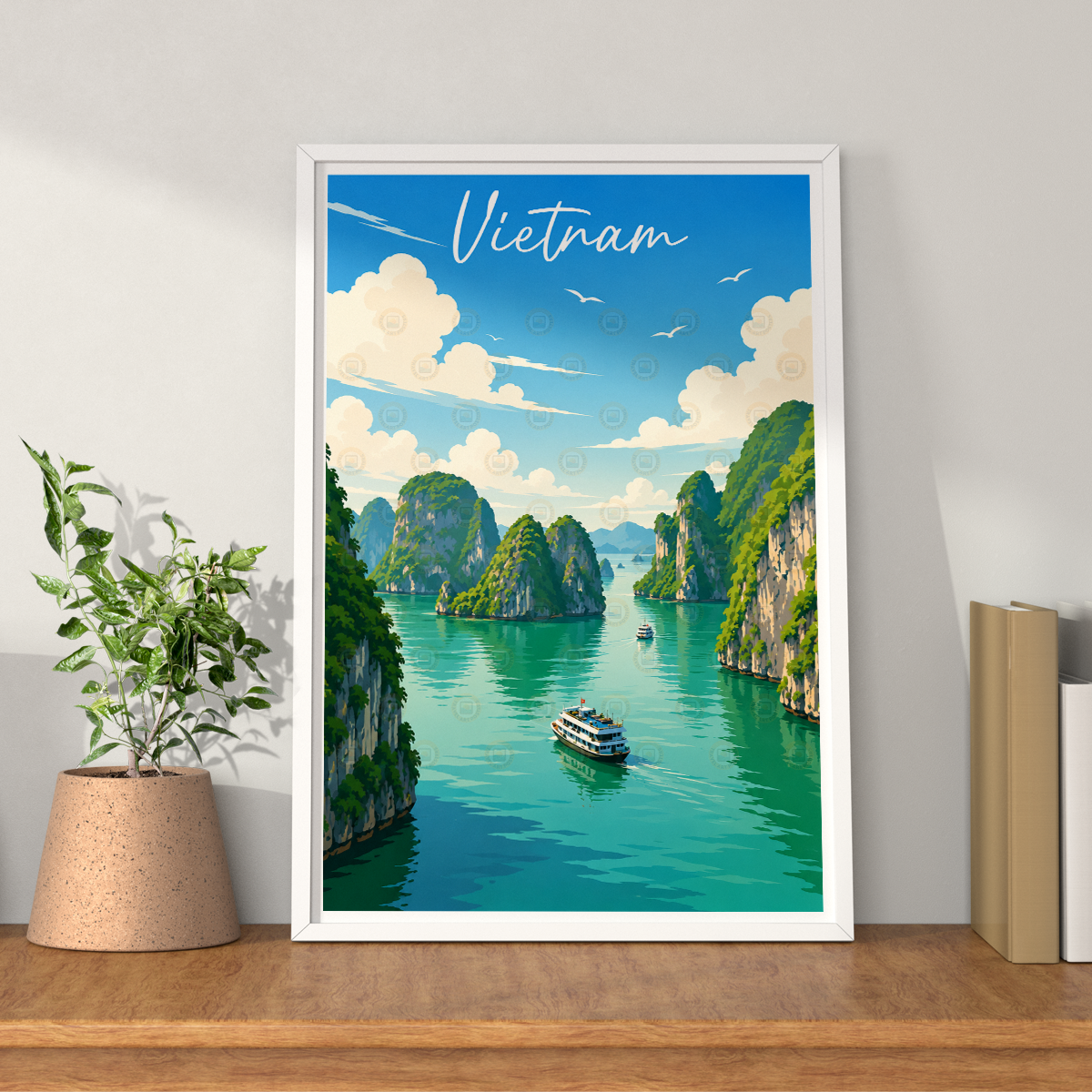 Vietnam - Travel Poster Vintage Style Wall Art Print - Art Print - Travel Art Poster