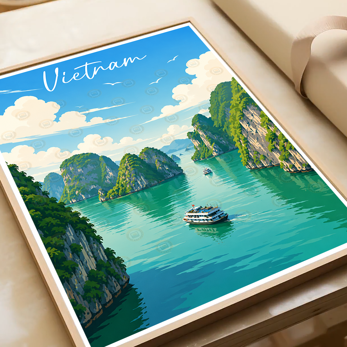 Vietnam - Travel Poster Vintage Style Wall Art Print - Art Print - Travel Art Poster