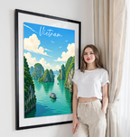 Vietnam - Travel Poster Vintage Style Wall Art Print - Art Print - Travel Art Poster
