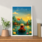 Vietnam - Travel Poster Vintage Style Wall Art Print - Art Print - Travel Art Poster