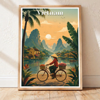 Vietnam - Travel Poster Vintage Style Wall Art Print - Art Print - Travel Art Poster