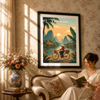 Vietnam - Travel Poster Vintage Style Wall Art Print - Art Print - Travel Art Poster