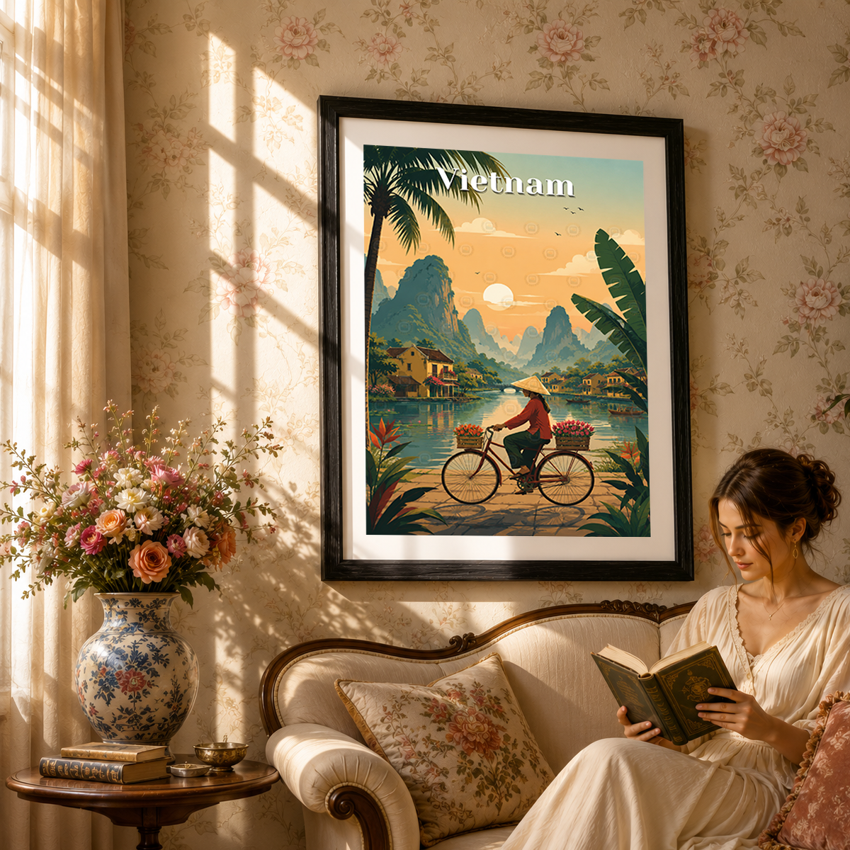Vietnam - Travel Poster Vintage Style Wall Art Print - Art Print - Travel Art Poster