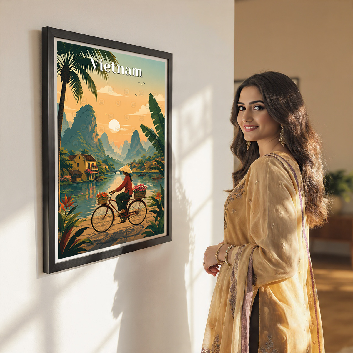 Vietnam - Travel Poster Vintage Style Wall Art Print - Art Print - Travel Art Poster