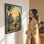 Vietnam - Travel Poster Vintage Style Wall Art Print - Art Print - Travel Art Poster