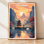 Vietnam - Travel Poster Vintage Style Wall Art Print - Art Print - Travel Art Poster
