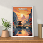 Vietnam - Travel Poster Vintage Style Wall Art Print - Art Print - Travel Art Poster