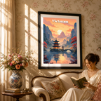 Vietnam - Travel Poster Vintage Style Wall Art Print - Art Print - Travel Art Poster