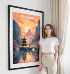 Vietnam - Travel Poster Vintage Style Wall Art Print - Art Print - Travel Art Poster