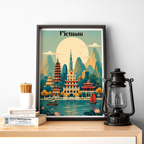 Vietnam - Travel Poster Vintage Style Wall Art Print - Art Print - Travel Art Poster