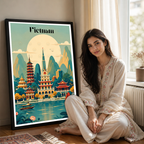 Vietnam - Travel Poster Vintage Style Wall Art Print - Art Print - Travel Art Poster