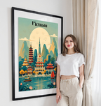 Vietnam - Travel Poster Vintage Style Wall Art Print - Art Print - Travel Art Poster