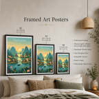Vietnam - Travel Poster Vintage Style Wall Art Print - Art Print - Travel Art Poster