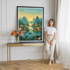 Vietnam - Travel Poster Vintage Style Wall Art Print - Art Print - Travel Art Poster