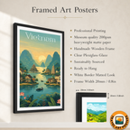 Vietnam - Travel Poster Vintage Style Wall Art Print - Art Print - Travel Art Poster