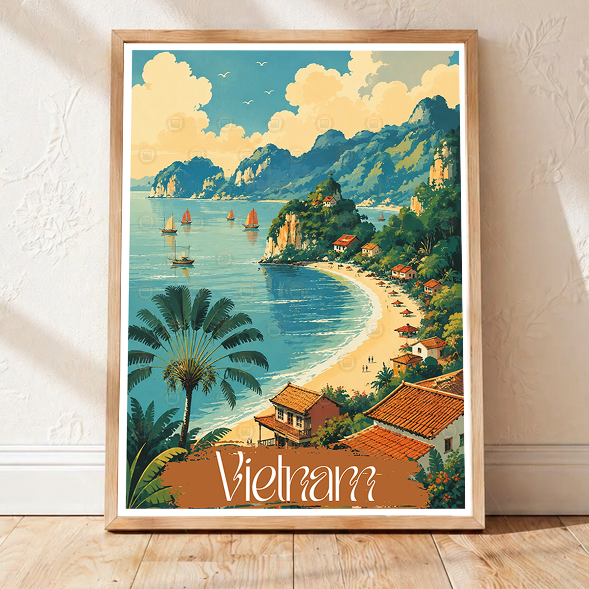 Vietnam - Travel Poster Vintage Style Wall Art Print - Art Print - Travel Art Poster