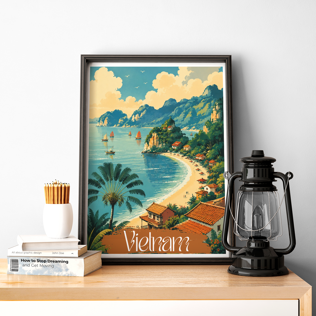 Vietnam - Travel Poster Vintage Style Wall Art Print - Art Print - Travel Art Poster