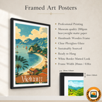 Vietnam - Travel Poster Vintage Style Wall Art Print - Art Print - Travel Art Poster