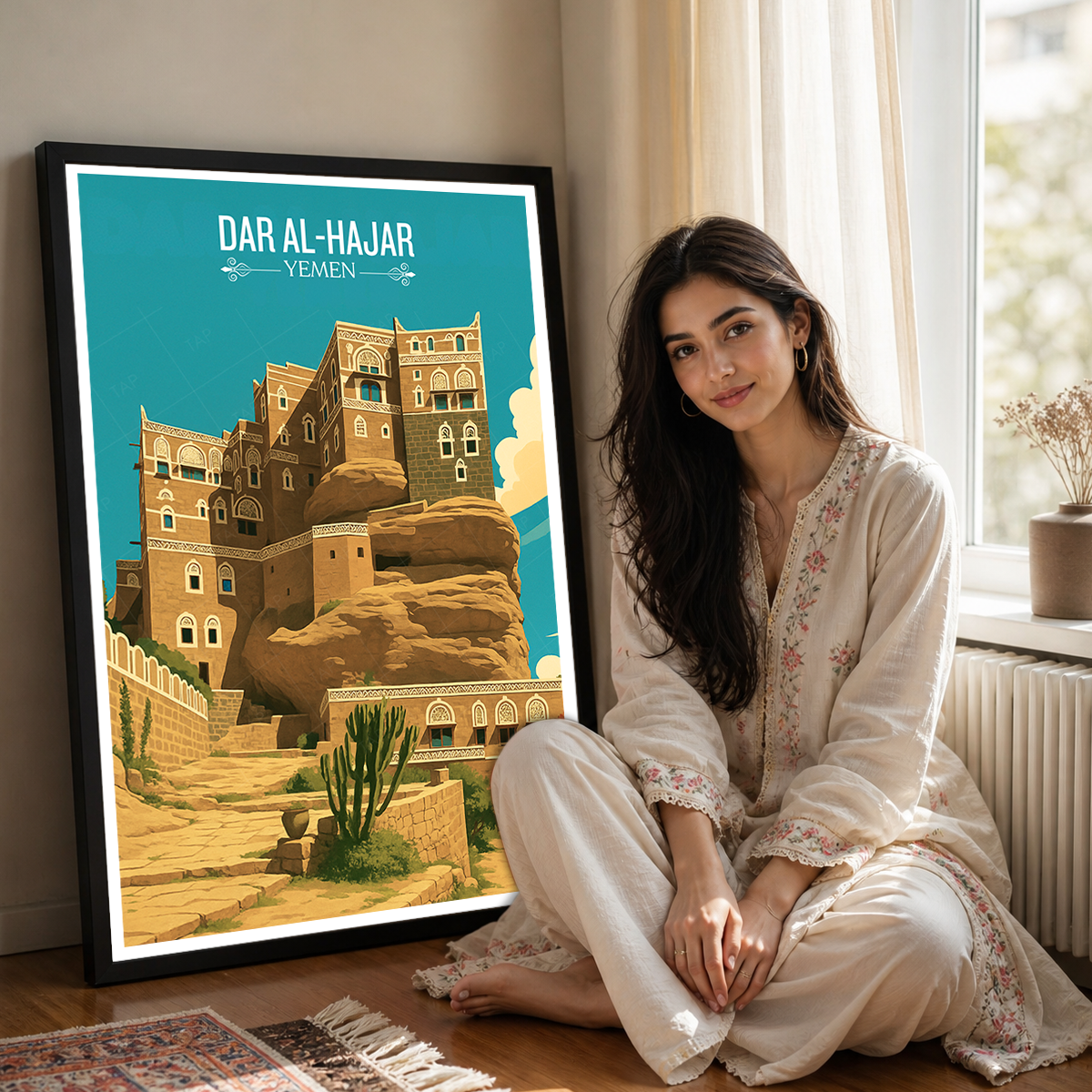Dar Al-Hajar Palace - Yemen Architecture - Travel Wall Art Print - Art Print - Travel Art Poster