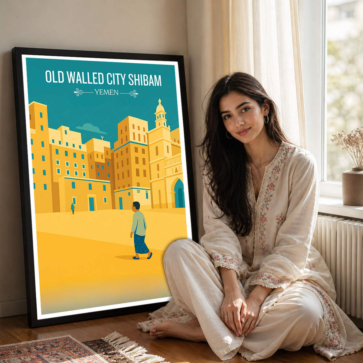 Old Walled City - Shibam - Yemen - Travel Wall Art Print - Art Print - Travel Art Poster